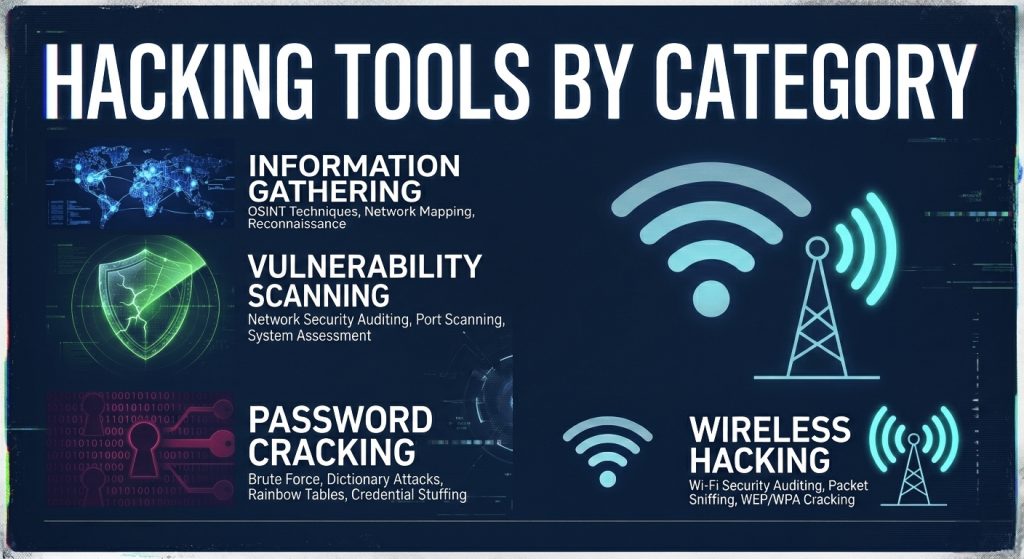 Hacking tools by categori